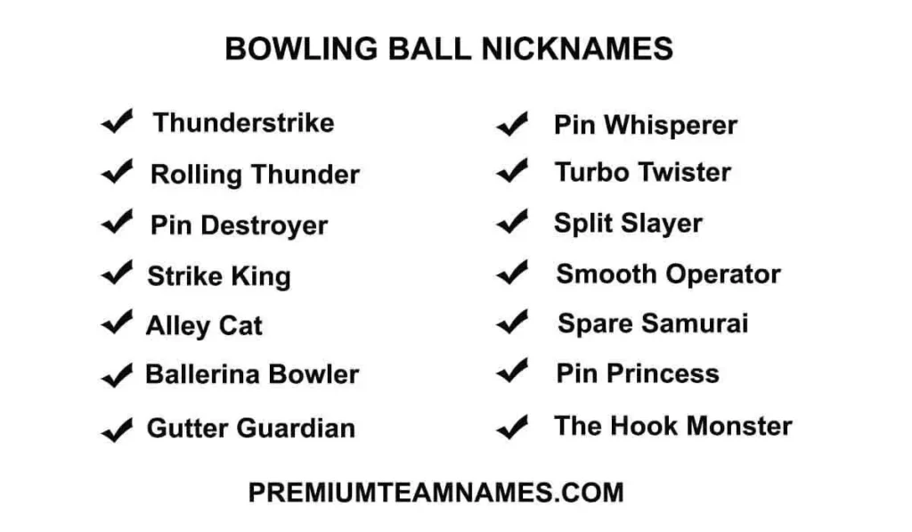 Bowling ball nicknames