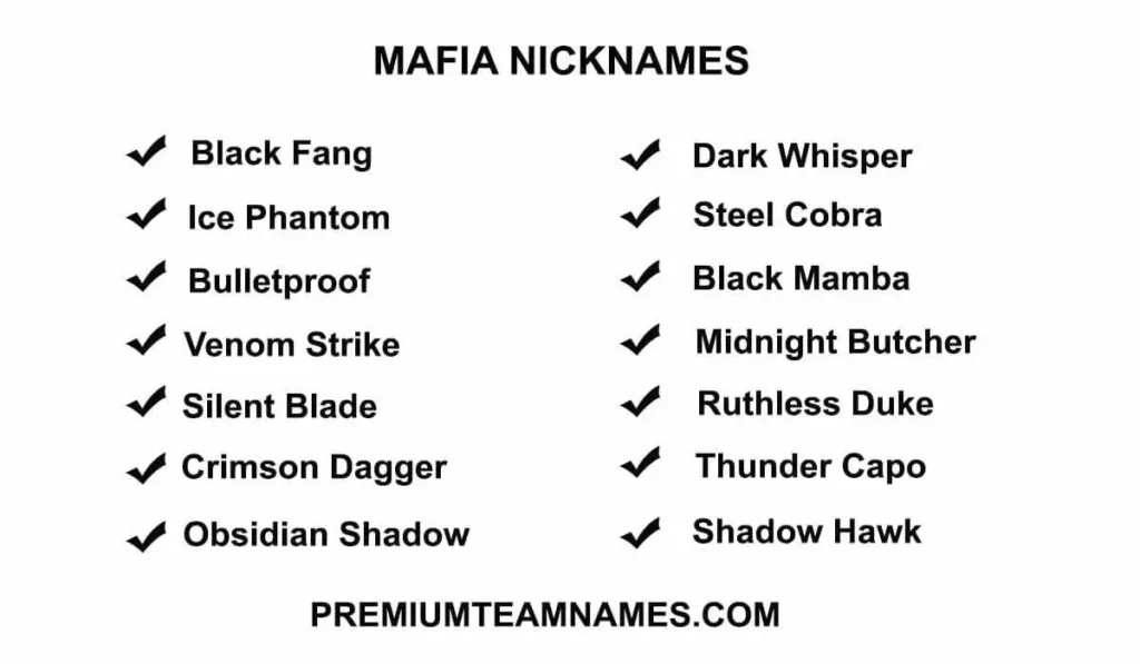 Famous Mafia Nicknames